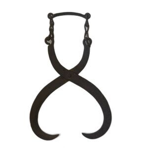 Vintage Antique Rustic Metal Ice Grab Grabber Tongs